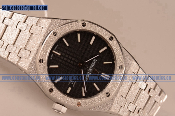 Perfect Replica Audemars Piguet Royal Oak Lady Watch Steel 67653BC.GG.1263BC.02 (EF)